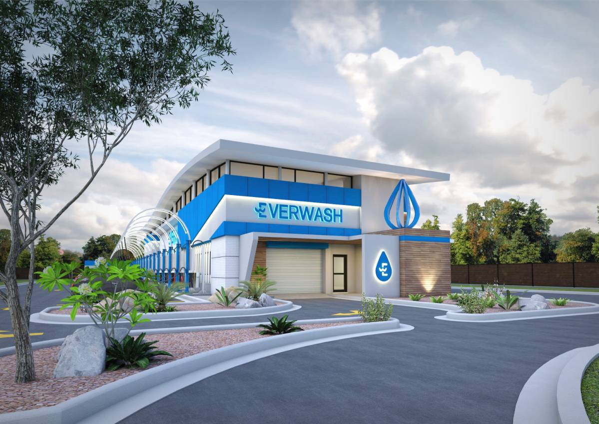 Design project for Everclean Car Wash Exterior/Facade REDESIGN in