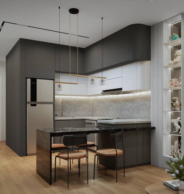 المطبخ تم التصميم بواسطةRAR Architect - Kitchen renovation - US | Arcbazar