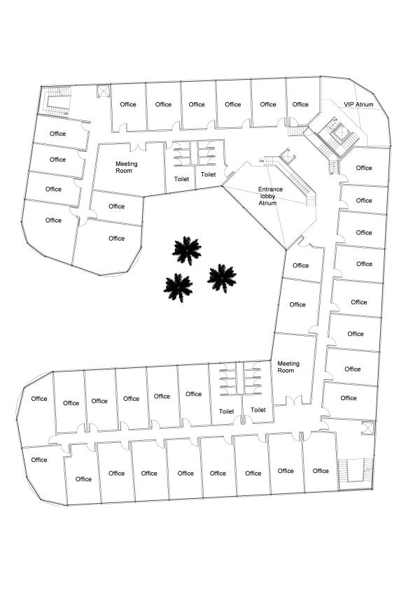 Commercial & Offices Office Buildings Designed by Caffein T