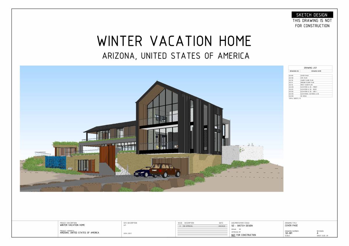Design project for Winter Vacation Home in United States | Arcbazar