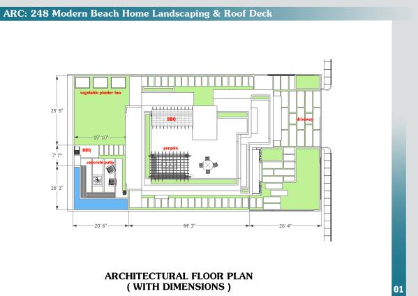 Design project for Modern Beach Home Landscaping & Roof Deck in United ...