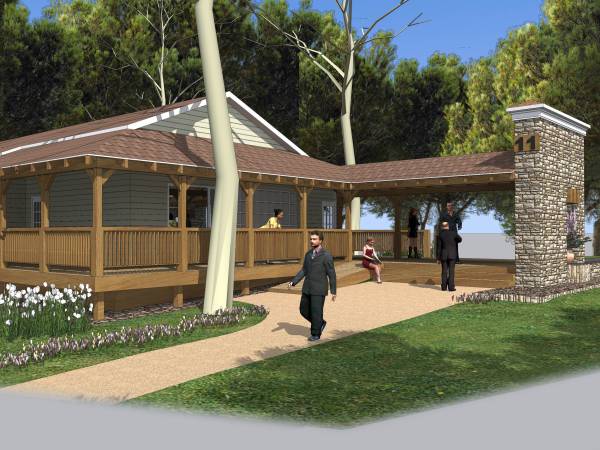 Design project for Country House deck and landscape in United States ...