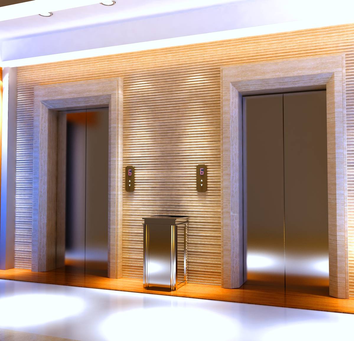 Gallery Detail: Design Project For Condo Hallway And Elevator Renovation In United