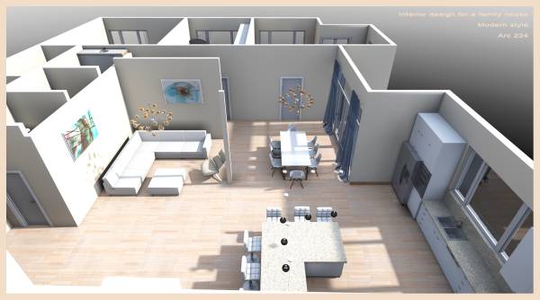 Design project for Interior design for a family house in United Arab ...