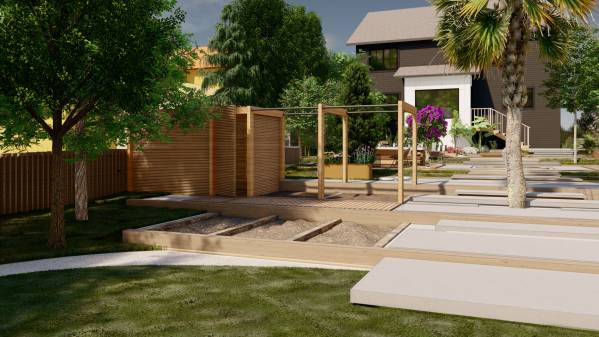 Front yard / Back yard Designed by VFR vfr - Blank Slate Backyard for ...