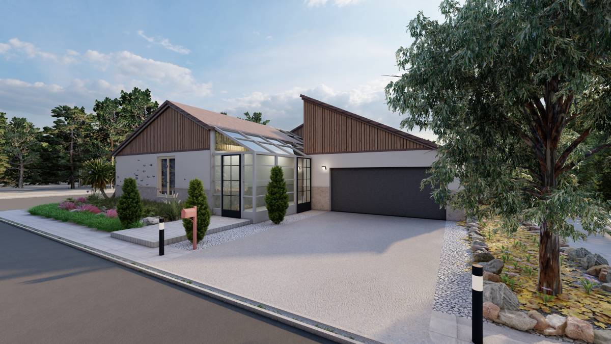 Design project for Ranch House Facade and Landscape Update in United ...