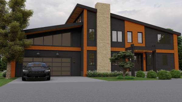 Design project for major home reno from simple 70's ranch to mountain ...