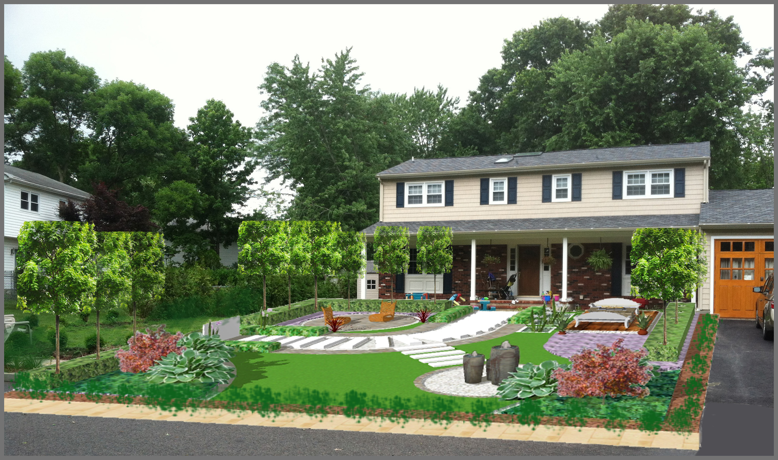 ViewDesignerProject ProjectFrontyard Design Designed by Vedrana Vorkapic Front