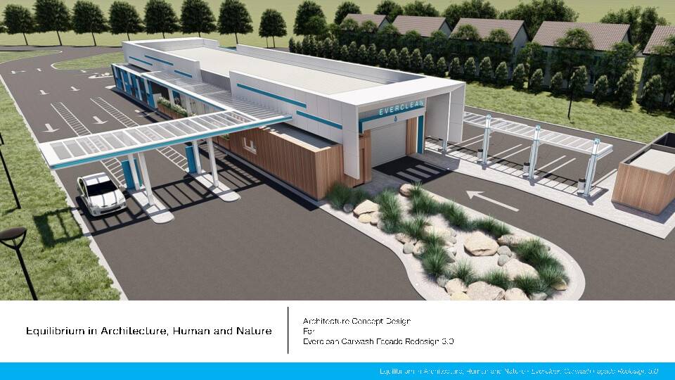 Design project for Everclean Car Wash Exterior/Facade REDESIGN 3.0 in