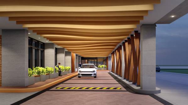 Design project for Design for Building Entrance, Porte Cochere ...