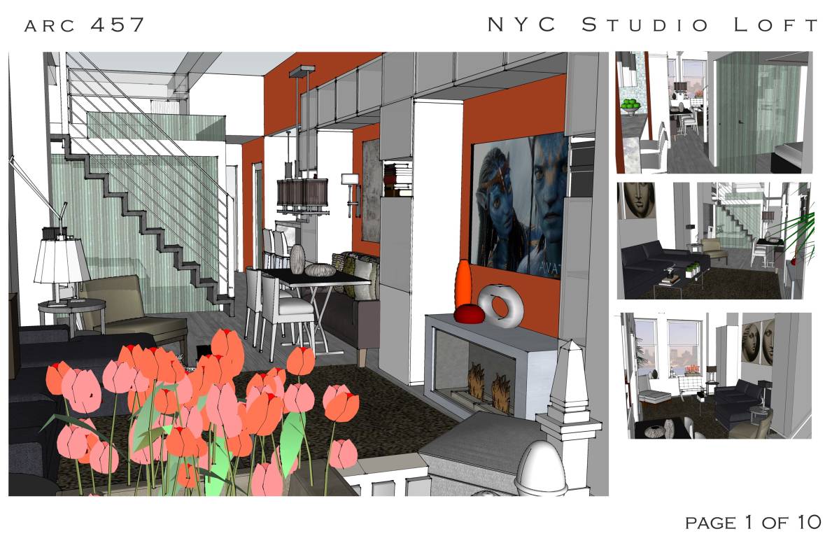 Design project for Studio Loft in United States | Arcbazar