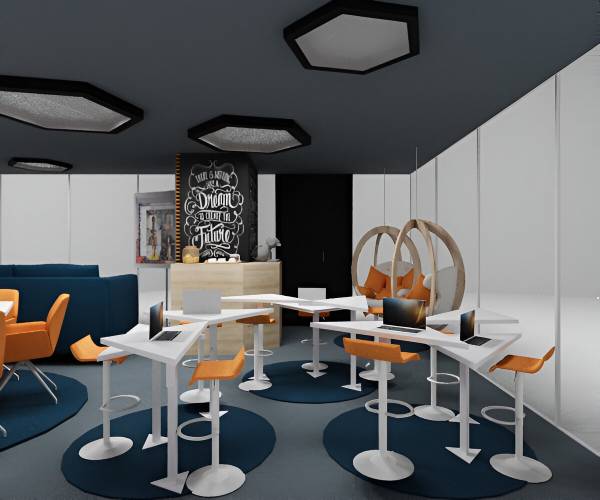 Design project for Innovation Lab Redesign - 383sqf in Saudi Arabia ...