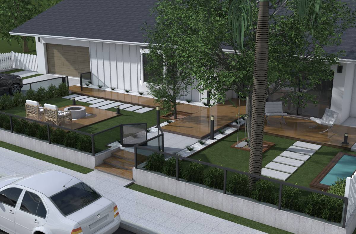 Design project for Front yard landscape project in United States | Arcbazar