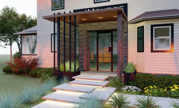 Design project for Modern Entrance for Medical Spa on 1912 Building in ...