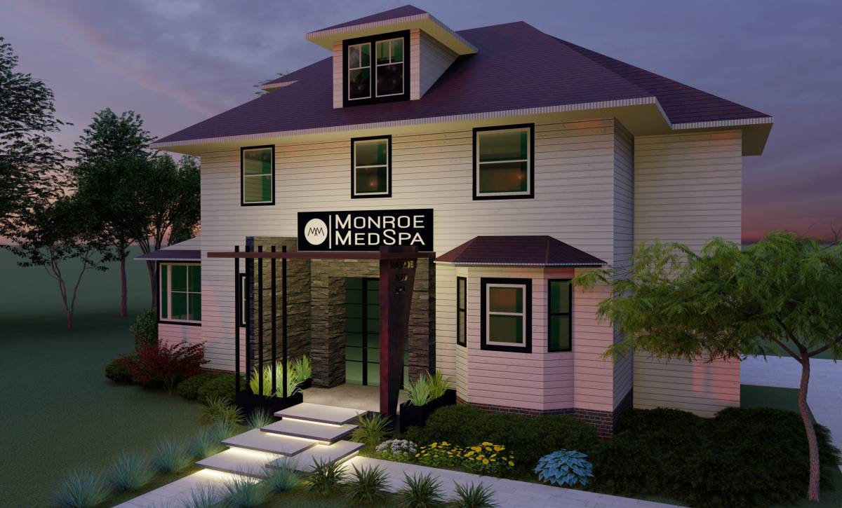 Design project for Modern Entrance for Medical Spa on 1912 Building in ...