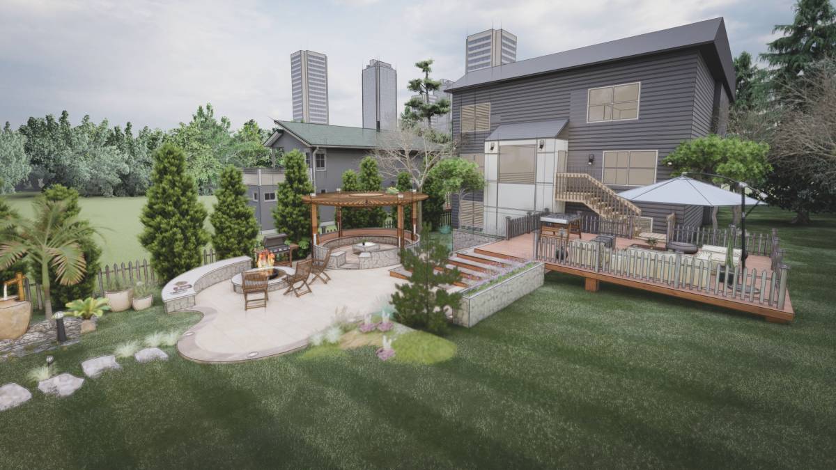 Design project for Blank Slate Backyard for Family in United States ...