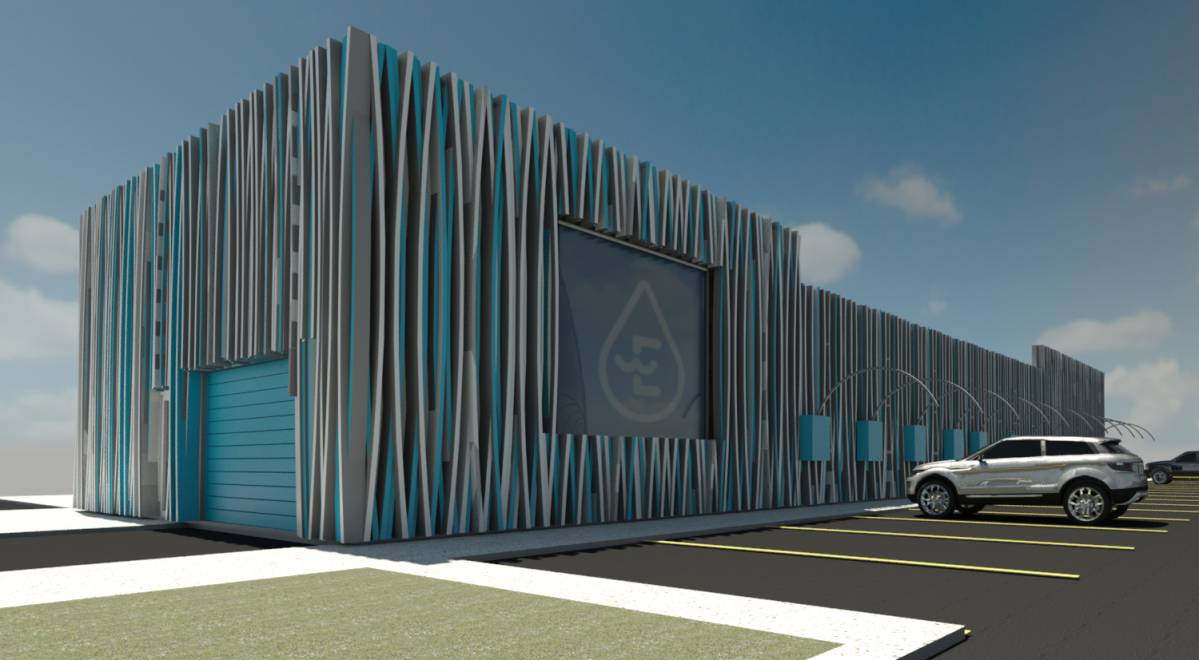 Design project for Everclean Car Wash Exterior/Facade REDESIGN in