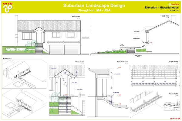 Design project for Suburban landscape design in United States | Arcbazar