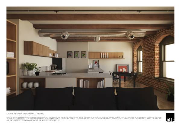Design project for Boston Loft Interior in United States | Arcbazar