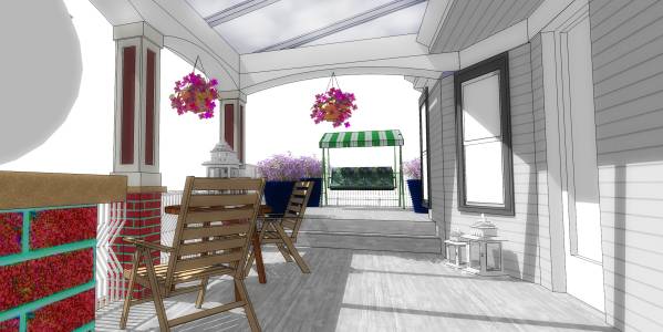 Design project for Porch renovation in United States | Arcbazar