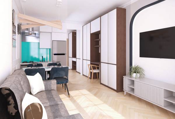 Visual Reference: Design Project For Studio Apartment Renovation In Slovenia