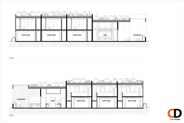 Design project for Minimalist Modern Mixed Use-Small Work/Live units ...