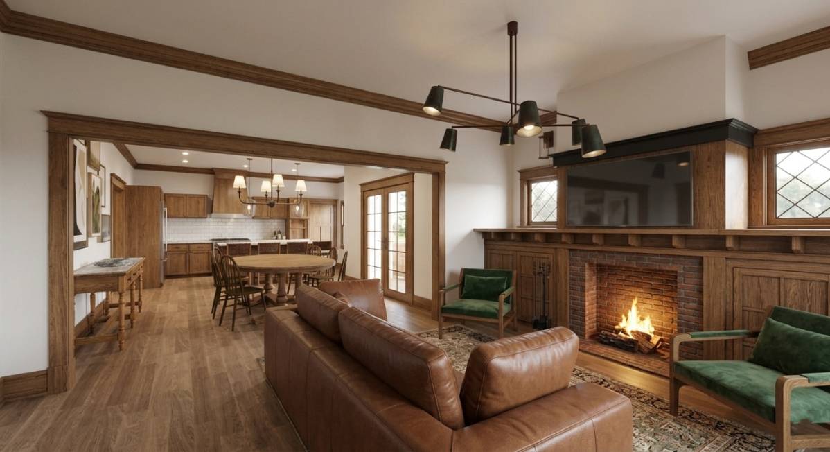 Design project for Craftsman Restoration-Style Remodel with Modern ...