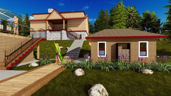 Design project for Cabana and Storage Building for Lake House in United ...