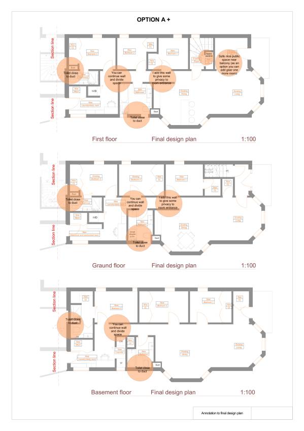 Design project for New Floorplan Sketches for Multifamily Rehab in