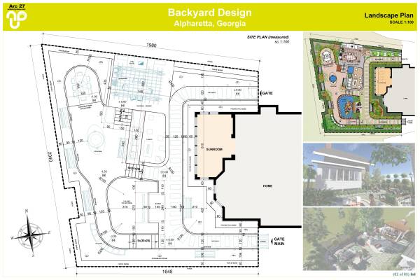 Backyard Designed by a+bd_architects - Backyard Design - Alpharetta, US