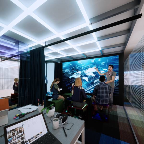 Design project for Innovation Lab Redesign - 383sqf in Saudi Arabia ...