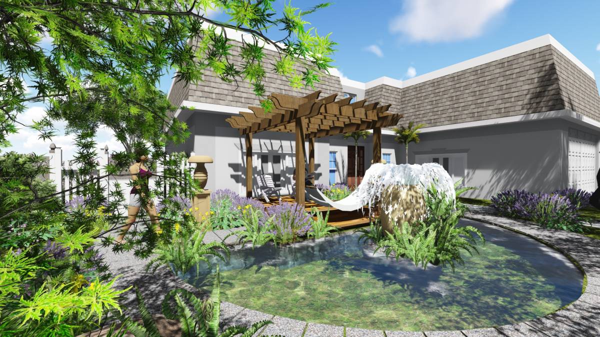 Design project for Central Florida Front Yard Landscaping in United States  | Arcbazar, image size:1200x675