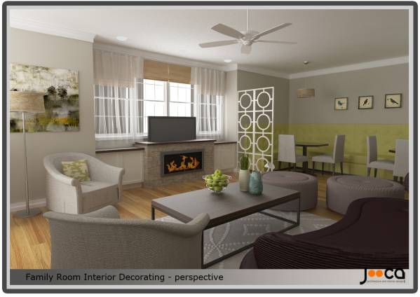 Interiores del Hogar Diseñado porJooca Studio - Family Room Interior ...