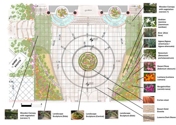 Design project for Villa Drop-Off & Ramp Circulation in United Arab ...
