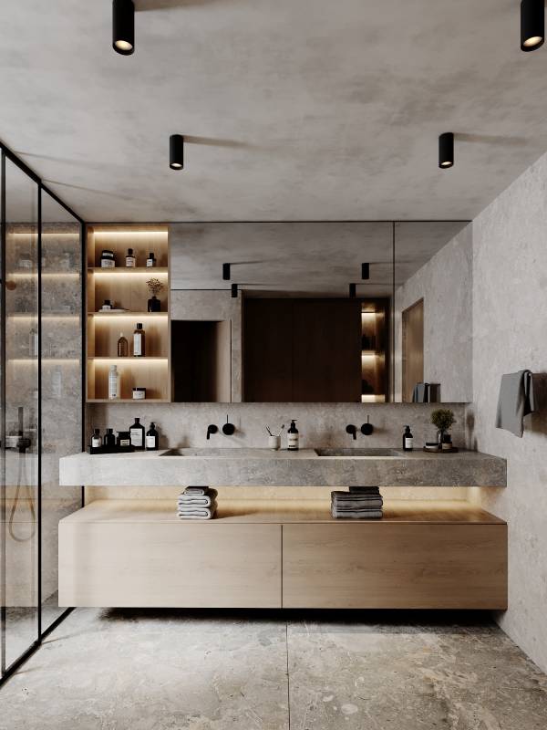 Design project for Master bathroom in Italy | Arcbazar