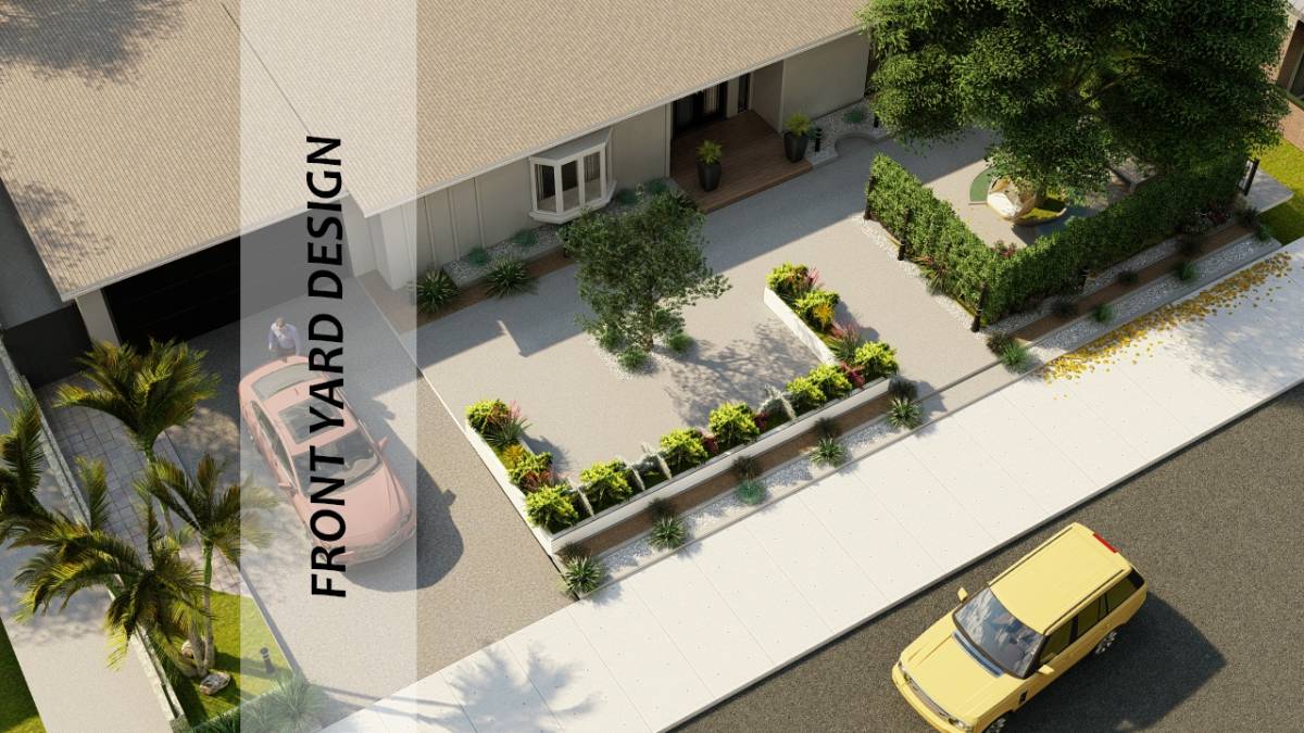 Design project for Front yard landscape project in United States | Arcbazar