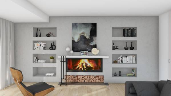 Design project for Modern & simple chimney wall in Austria | Arcbazar