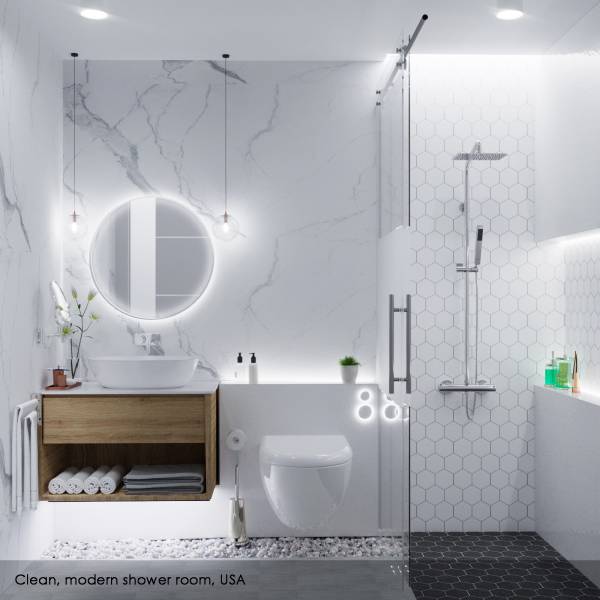 Bathroom Designed By Mekano Studio Clean Modern Shower Room Us Arcbazar