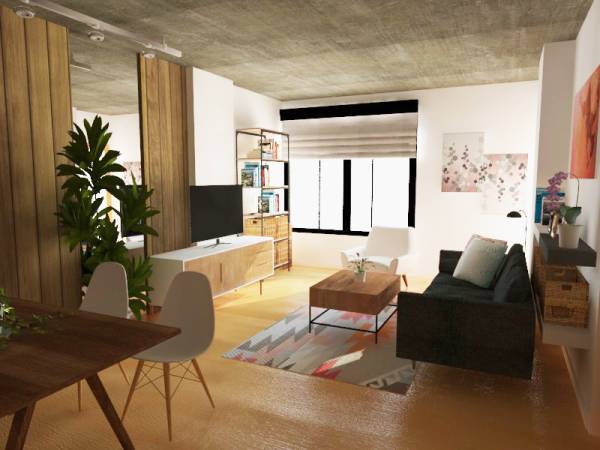 Design project for Modern Design of Small Open Concept Rental Apartment ...