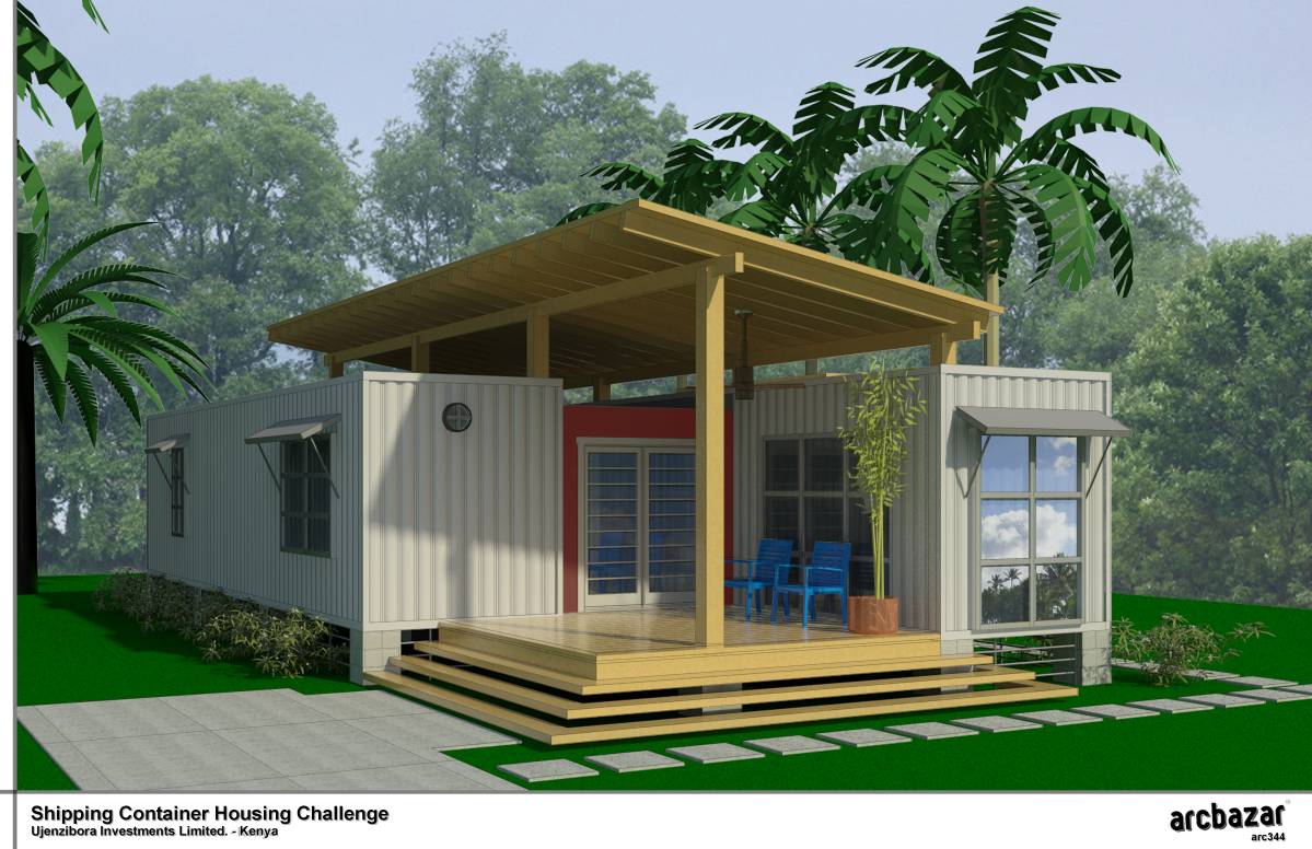 Design project for Compact Shipping Container Home in Kenya Arcbazar