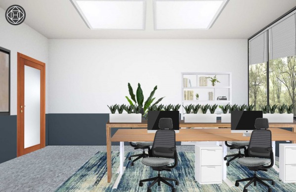 Design project for Furnishing and decorating a University lab/office ...