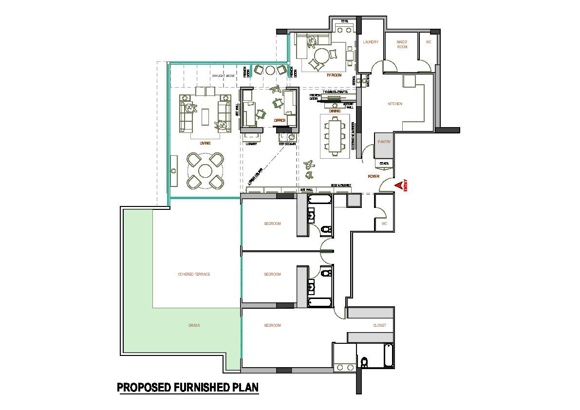 Design project for Ground Floor Apartment Common Area Layout in | Arcbazar
