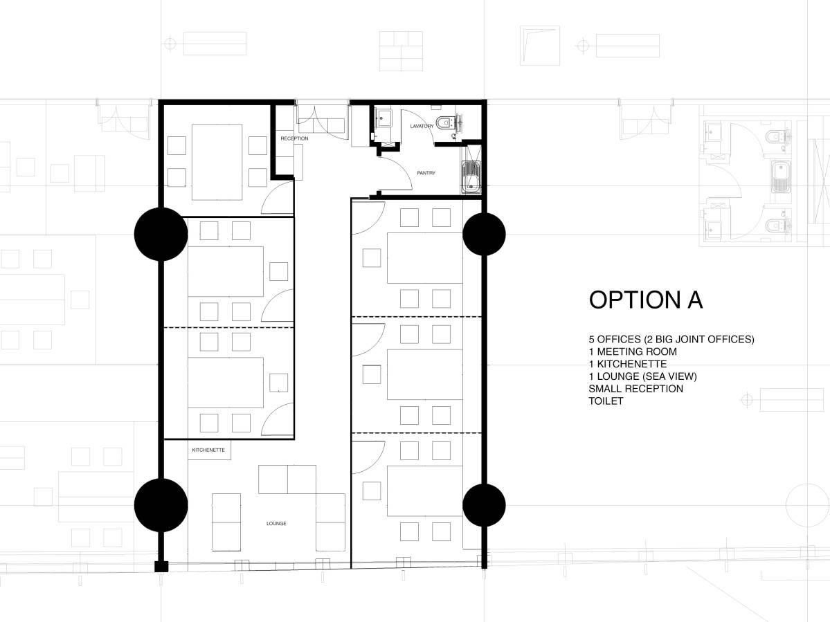 Design project for Open Space Office Floor Plan Design in Saudi
