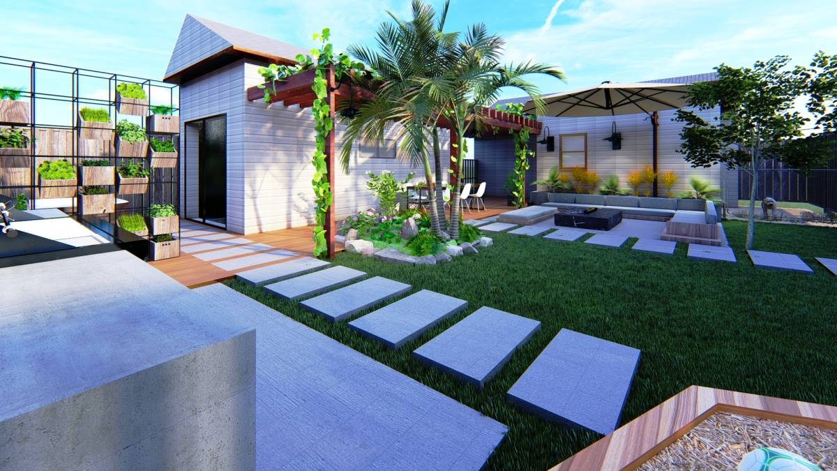 Design project for Backyard beautification in United States | Arcbazar
