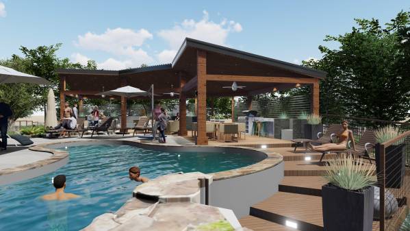 Design project for Covered Pool Side Deck in United States | Arcbazar