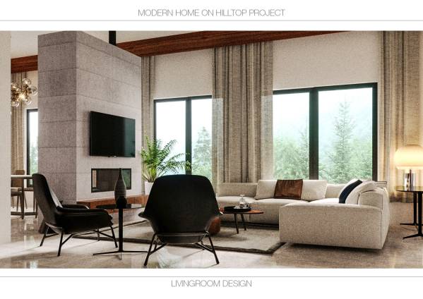 Design project for Modern home on hilltop in United States | Arcbazar