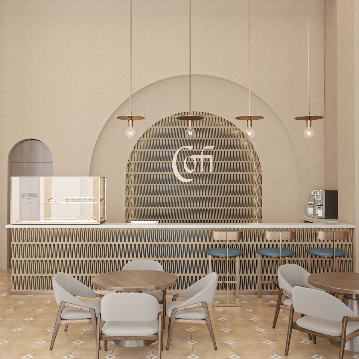 Design project for COFI Coffee and Pastry Shop in United States | Arcbazar