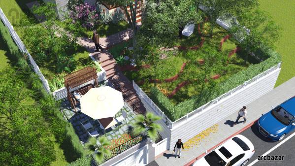 Front yard / Back yard Designed by Anonymous - Front yard and walk