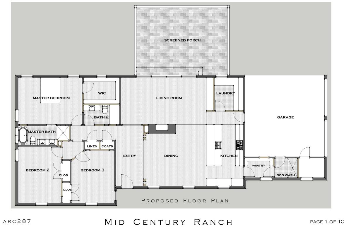 Design project for 1960's Ranch Remodel in United States | Arcbazar