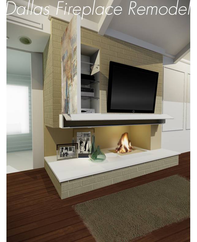Design project for Dallas Fireplace Remodel in United States Arcbazar